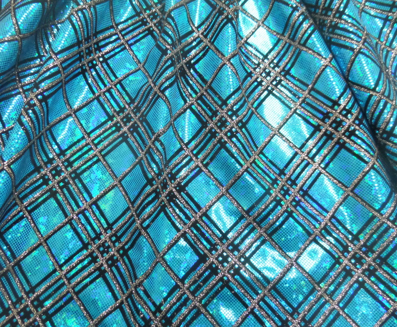 4.Turquoise Broken Glass Diagonal Checker